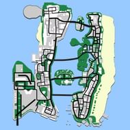 It's an easy map to memorize, but having an in-game way of seeing it is still very useful (Image via GTA Wiki)